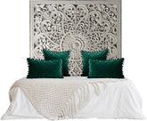 Hand Carved King Size Bed Headboard Bed Head H2